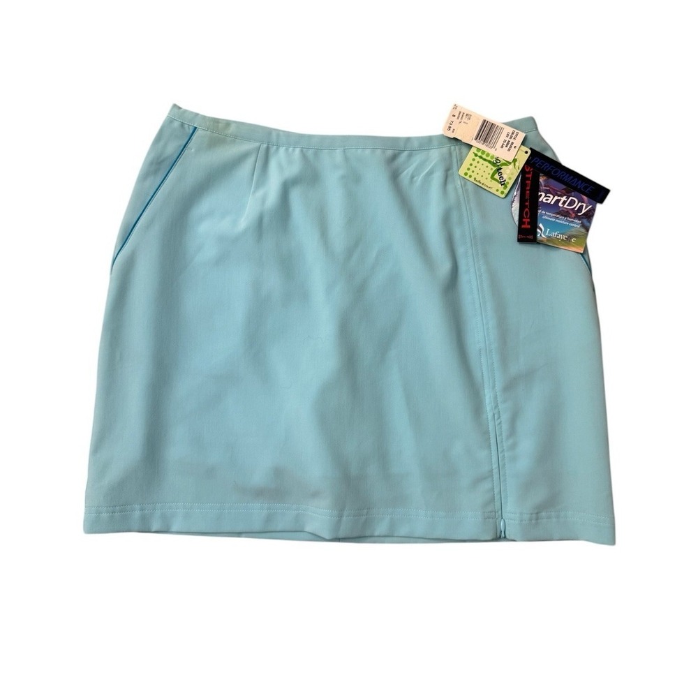 NWT Bette & Court Aqua Golf Skort Sz 8 Stretch Performance Athletic Tennis Skort